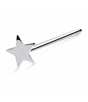 Star Silver Straight Nose Stud NSKA-731s